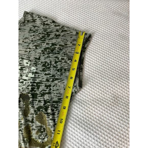 Contemporary Style Signature Studio Gray Green Camo Shirt with Gold Foil Size XL - Picture 15 of 16